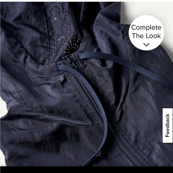 Authentic UGG Chiara Full-zip Hooded Jacket Women's S, Sophisticated Navy Blue! - Picture 13 of 13